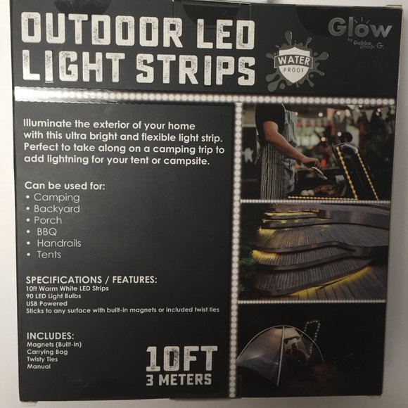 Outdoor LED Light Strip 10 ft /3 m USB Power - Picture 2 of 3